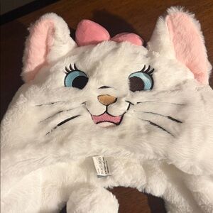 Disney White and Pink Cat Hat for Kids